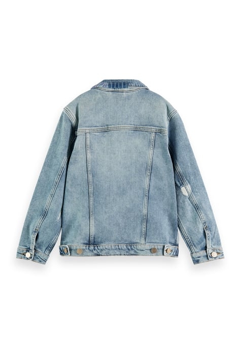 DENIM TRUCKER JACKET WITH CUSTOMISED DETAILS — CLEAR PATH 2