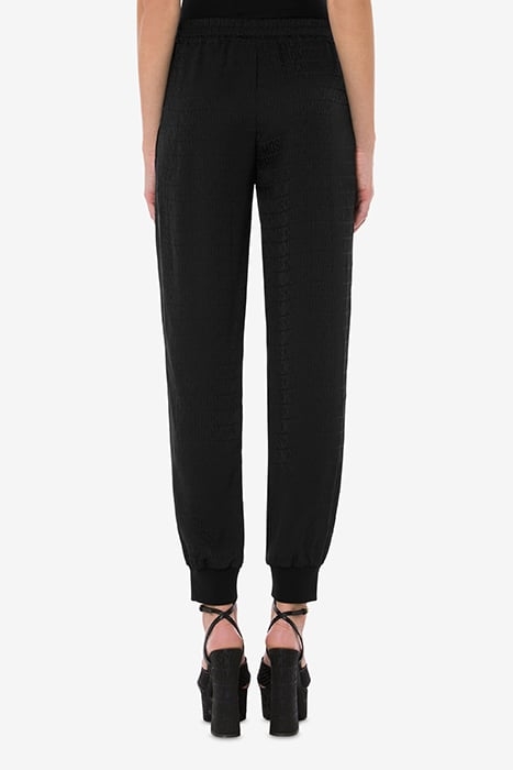 JOGGING IN TWILL ALLOVER LOGO BLACK 2