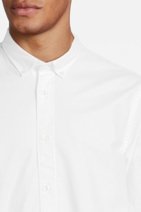 ESSENTIALS - OXFORD SHIRT RELAXED FIT BUTTON DOWN COLLAR WHI 5