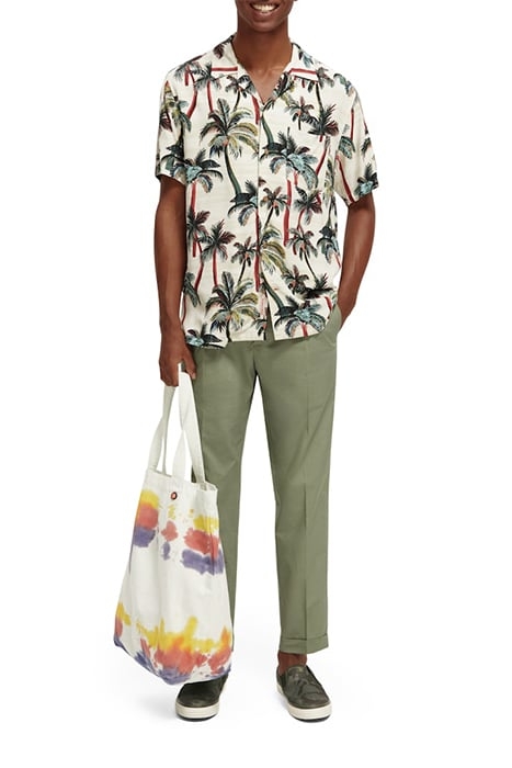 SHORT SLEEVED PRINTED CAMP SHIRT OFFWHITE PALMTREES AOP 5