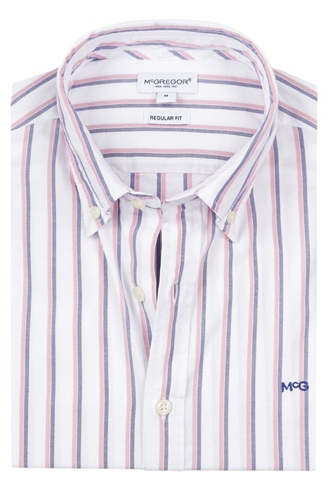 TWO TONE OXFORD STRIPE SHIRT NAVY 3