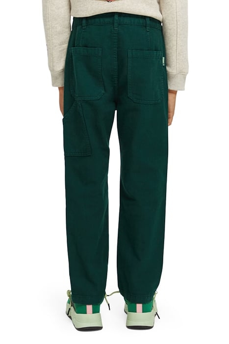 LOOSE FIT- 5-POCKET LINEN PANTS BOTANICAL GREEN 3