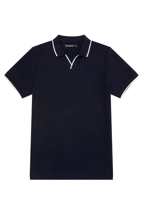J TROPHY TIPPED POLO MARINE / WHITE 1