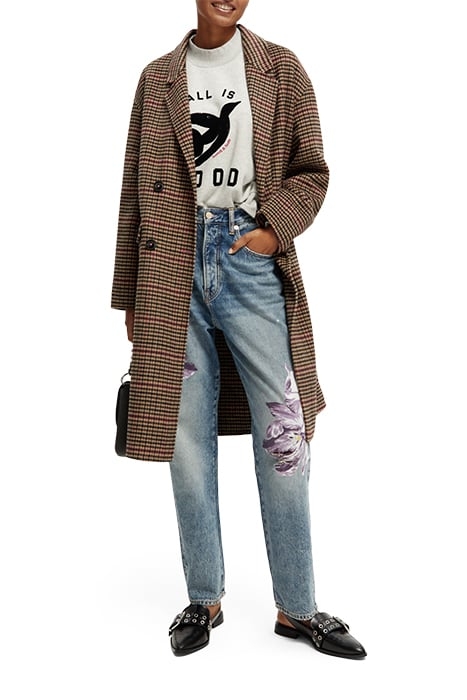 DOUBLE BREASTED WOOL BLEND COAT HERITAGE POP 6