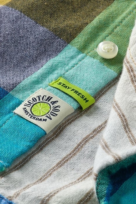 YARN-DYED CHECK BONDED LONG SLEEVE SHIRT COLOURFUL CHECK 4