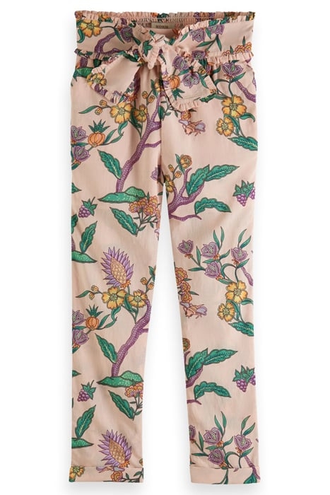 RELAXED SLIM-FIT BOW-TIE PANTS FLOWER GARDEN 1