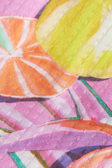 SMOCK WAISTBAND MAXI DRESS CITRUS SQUASH ORCHID 3