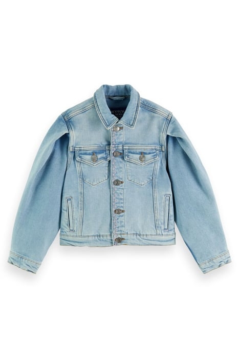 EASY WASHED DENIM TRUCKER JACKET — SUMMER SOLSTICE 1