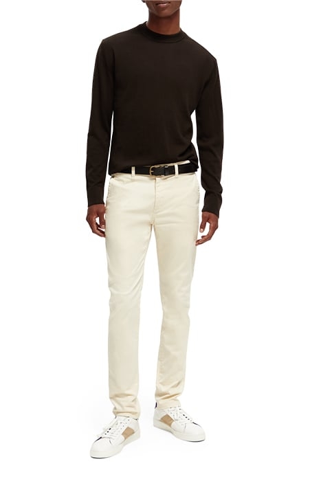 ESSENTIALS - MERINO WOOL LOGO CREWNECK PULLOVER EARTH MELANG 5