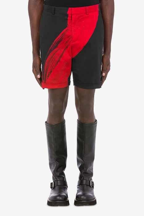 TONY VIRAMONTES ARCHIVE STRETCH GABARDINE BERMUDA SHORTS BLA 1