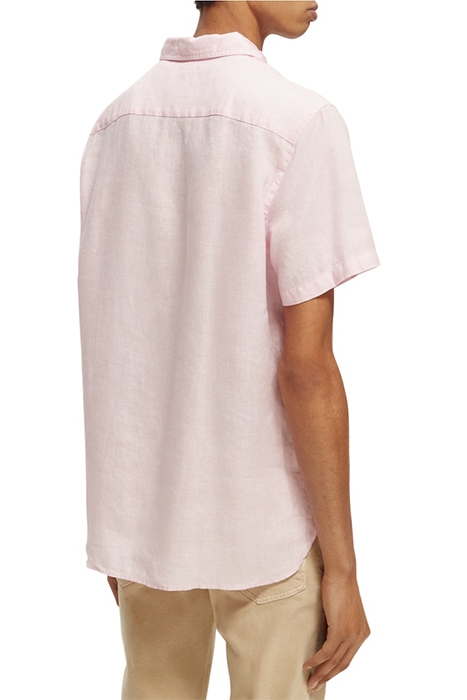 SHORT SLEEVE LINEN SHIRT ROSE 3