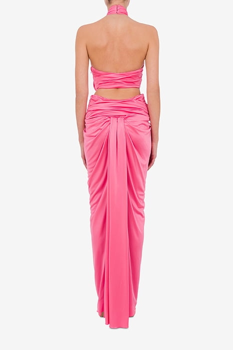 ORGANZA DRESS WITH CUT-OUT PINK 2