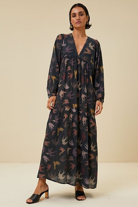 HAYLEY BIRD DRESS BIRD PRINT 1