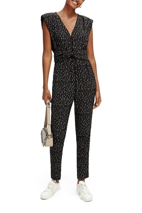 JUMPSUIT WITH KNOTTED BELT IKAT RAIN 4