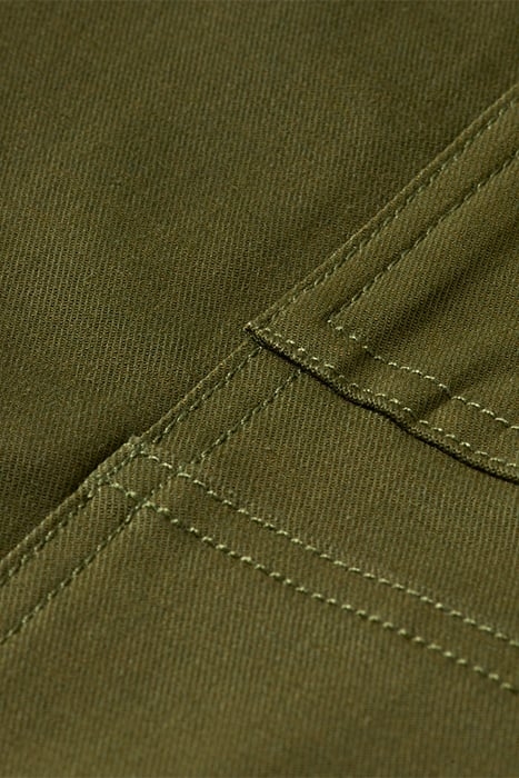 COTTON UTILITY TROUSERS ARMY GREEN 7
