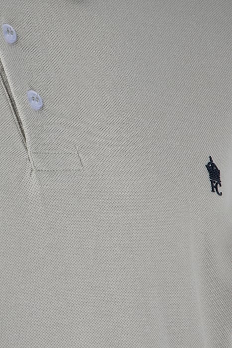 TIPPED PIQUE POLO NEW SAGE / MARINE 3