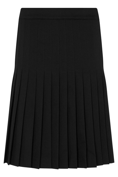 PLEATED SKIRT IN STRETCH GABARDINE BLACK 3