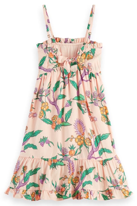 ALL-OVER PRINTED SMOCK DETAIL DRESS FLOWER GARDEN 2