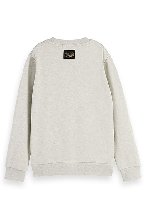 ARTWORK CREWNECK SWEATSHIRT ECRU MELANGE 2