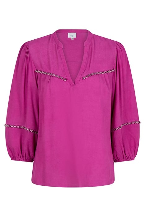 D6VALE EYELET DETAILED TOP PINK BERRY 3