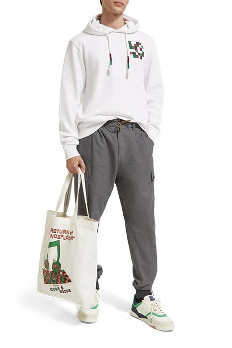 CANVAS ARTWORK TOTE WHITE 5