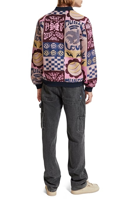 JACQUARD BOMBER JACKET AOP FLYER 3