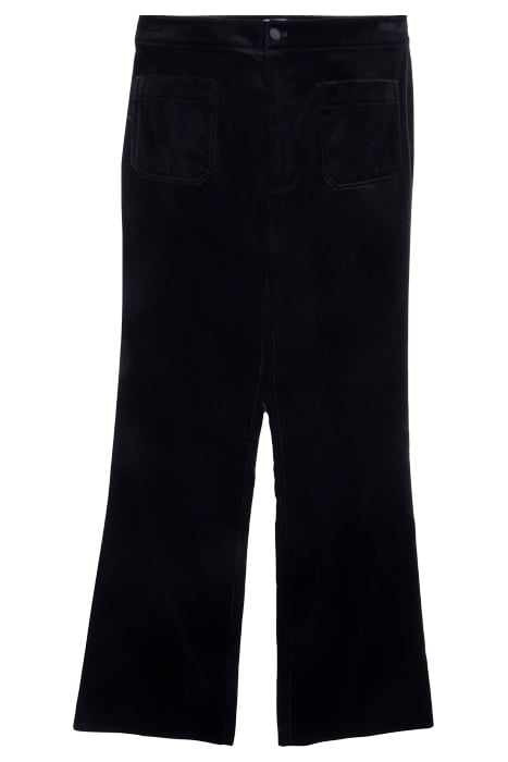 GABBI-FLARED VELVET ST BLACK 1