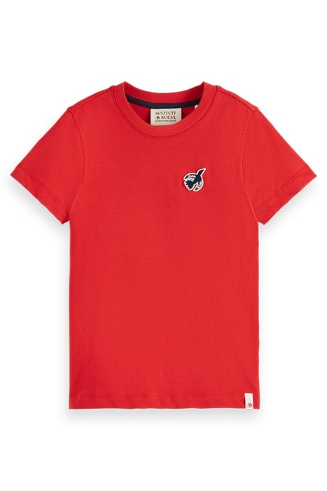 THE FREE SPIRIT PEACE BIRD T-SHIRT IN ORGANIC COTTON AMP RED 1