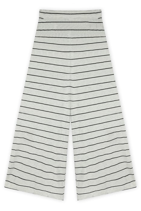 WIDE PANTS SINGLE STRIPE SOFT WHITE/BLACK 4