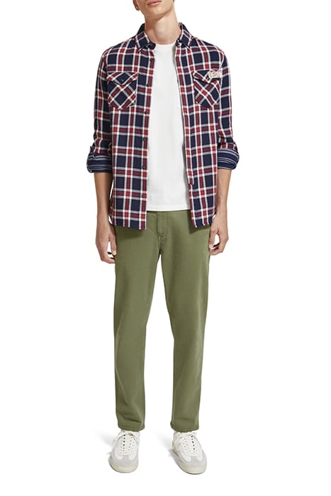 DRIFT GARMENT-DYED STRETCH TWILL CHINO ARMY 5