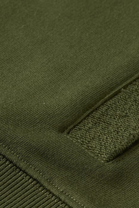 BUTTON DOWN TEXTURE SWEATSHIRT FIELD GREEN 8