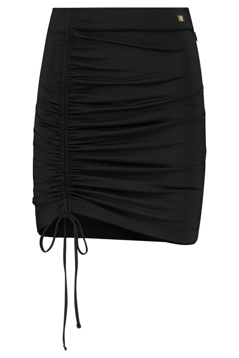 DRAWCORD SKIRT BLACK 1