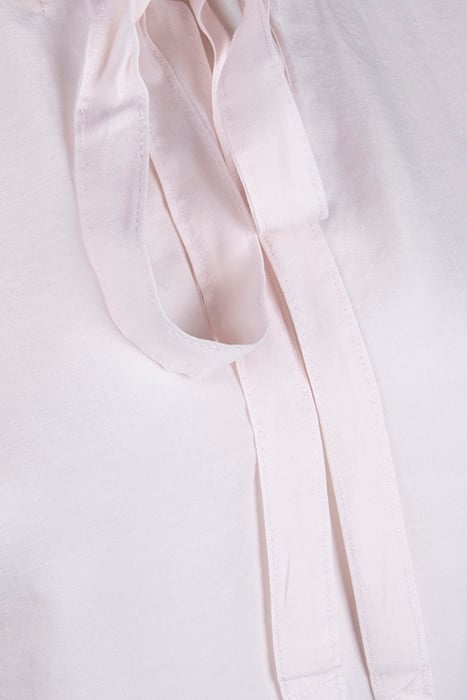 BELL SLEEVE TIE BACK SHIRT SHEER ROSE 3