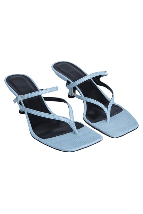 DESIREE SKY BLUE LIZARD EMBOSSED LEATHER 2