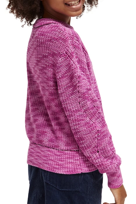 STRUCTURED PULLOVER VINYL VIOLET MELANGE 2