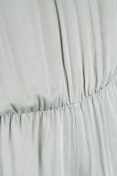 SLEEVELESS GATHERED SHOULDER JUMPSUIT MOSS GREEN 3