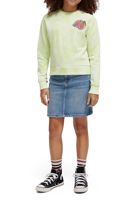 RELAXED-FIT TIE-DYE SWEATSHIRT LIMELIGHT TIEDYE 2