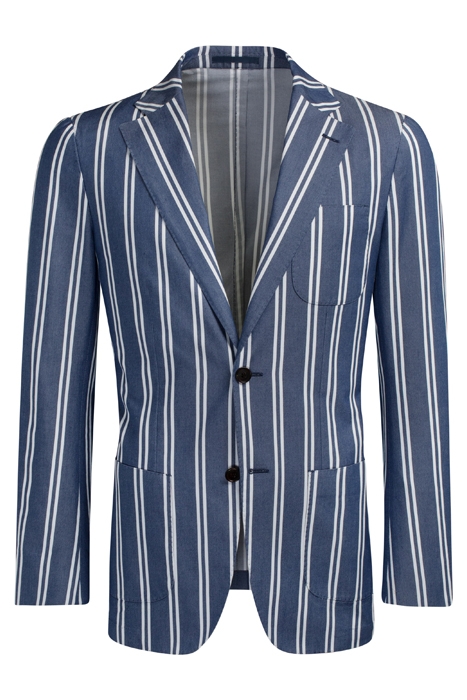 Blue Striped Jort Jacket 2