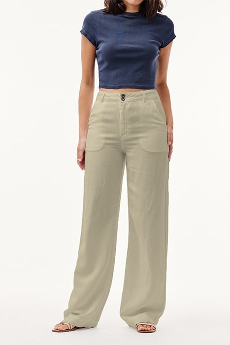 HARPER CLEAN HEM HIGH WAIST SAGE SEA 1