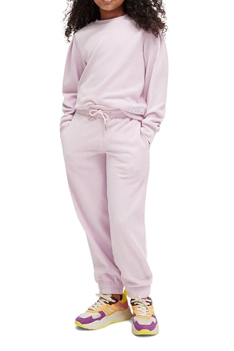 RELAXED-FIT CORDUROY SWEATPANTS DISCO PINK MELANGE 3