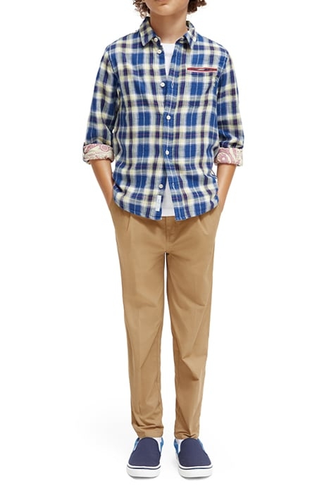 YARN-DYED CHECK BONDED SHIRT BLUE CHECK 3