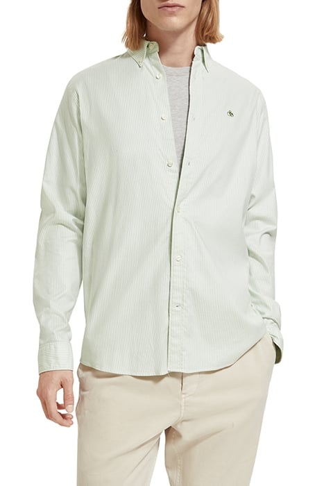 ESSENTIAL OXFORD STRIPE ABSINTHE STRIPE 1