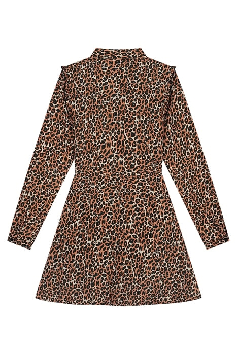 CHARLEY PRINT DRESS HAZEL/BLACK/DULL ORANGE 2