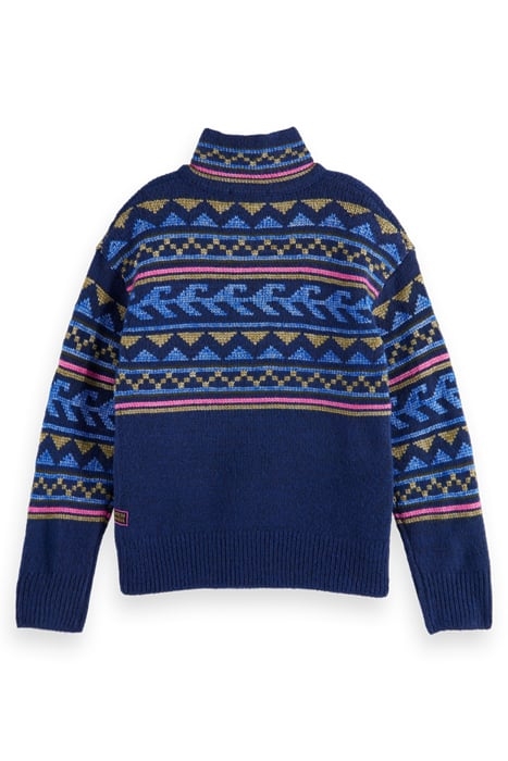 HALF-ZIP INTARSIA PULLOVER NIGHT 5