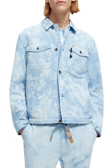 TIE-DYED TRUCKER JACKET COMBO A 1