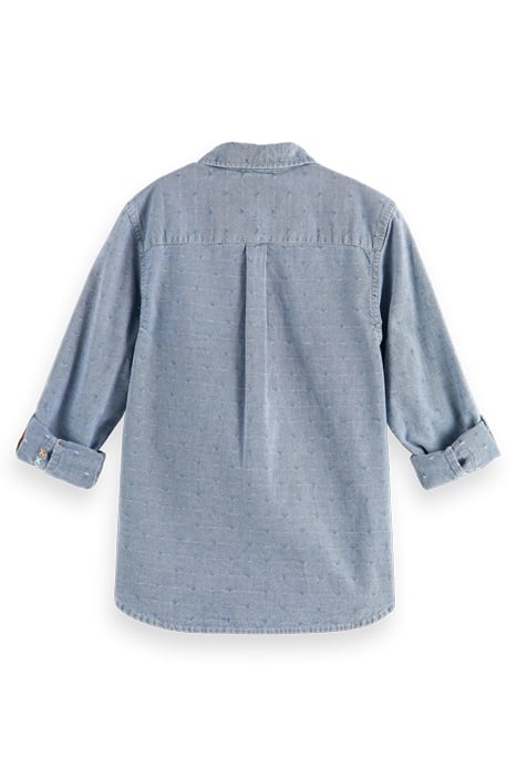 TEXTURED SMART INDIGO SHIRT INDIGO 5