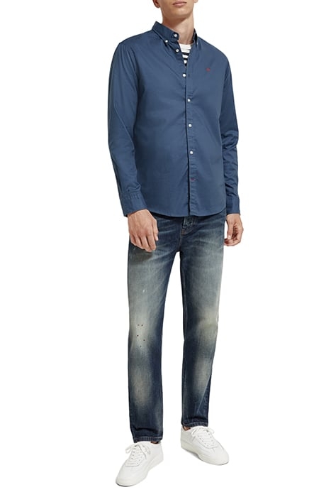 ESSENTIAL SOLID OXFORD SHIRT STORM BLUE 3