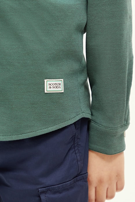 PIQUE SHIRT FOREST GREEN MELANGE 6