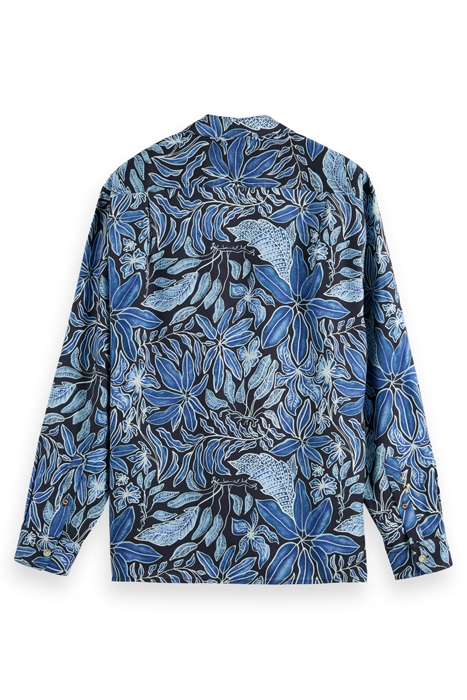 AOP CAMP SHIRT NOCTURNAL FLORAL BLUE 2
