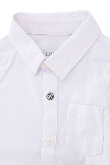 BABY BOY WHITE SHIRT WITH EMBROIDERED COLLAR 3
